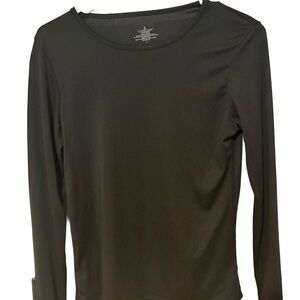 Cuddl Duds Black Long Sleeve Tee size S